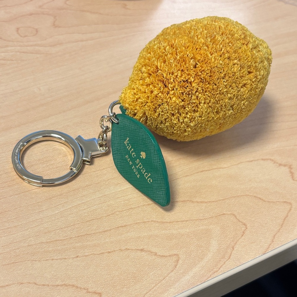 Kate Spade Citrus Yellow Keychain